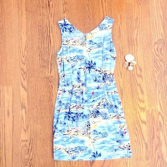 First Issue | Dresses | Worn Once First Issue Hawaiian Printed Knee Length  Dress | Poshmark